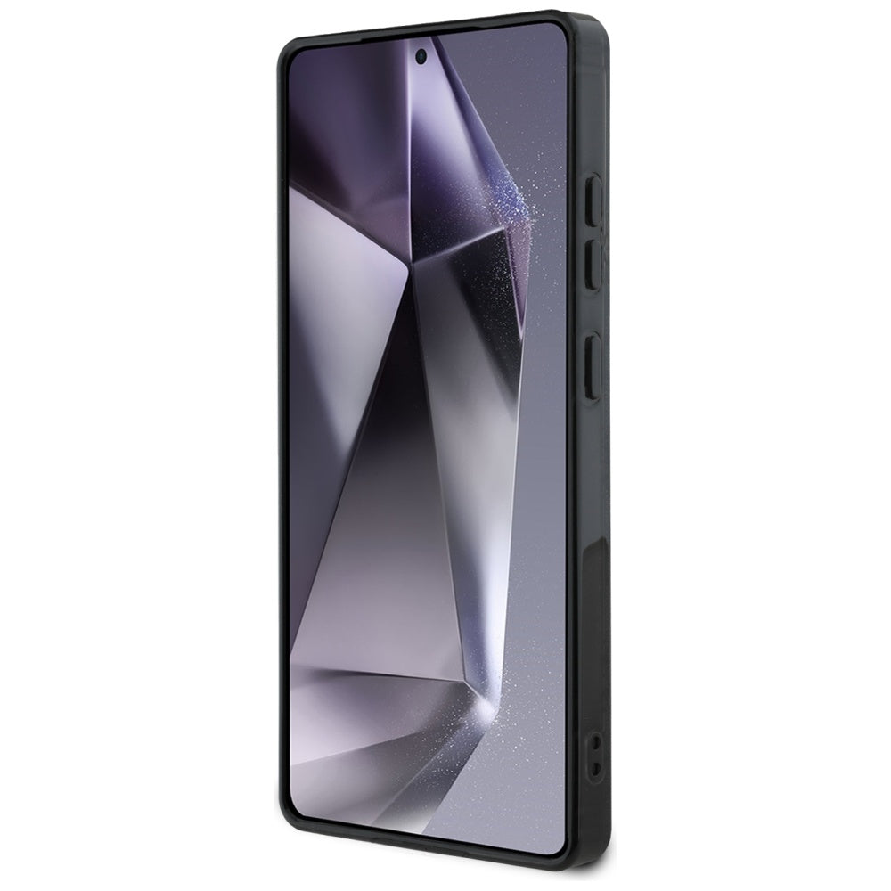 Ovitek MagSafe za Samsung Galaxy S25 Ultra S938, Guess, IML Peony On 4G Background, Črna