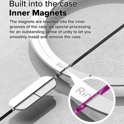 MagSafe ovitek za Samsung Galaxy S25 Ultra S938, Ringke, Fusion, mat prozoren