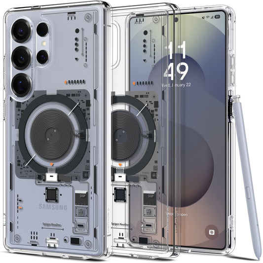 Ovitek MagSafe za Samsung Galaxy S25 Ultra S938, Spigen, Ultra Hybrid Neo One, Prozoren