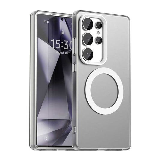 MagSafe ovitek za Samsung Galaxy S25 Ultra S938, Techsuit, CandyCase, Bela