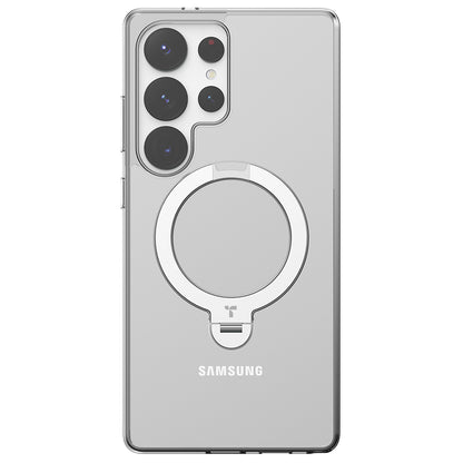 Ovitek MagSafe za Samsung Galaxy S25 Ultra S938, Torras, Ostand Spin, Prozoren