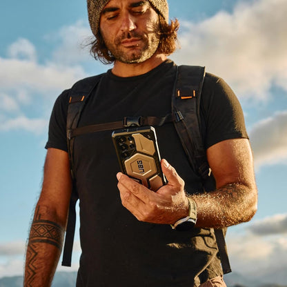 Ovitek MagSafe za Samsung Galaxy S25 Ultra S938, Urban Armor Gear, Monarch Pro Kevlar, Črn