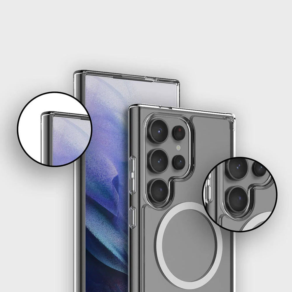 MagSafe Case for Samsung Galaxy S26 S942, Blueo, Crystal+ Anti-Drop, Transparent