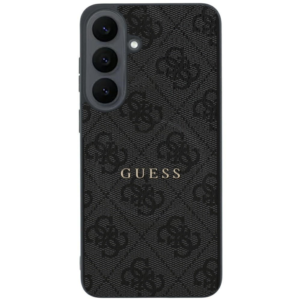 MagSafe Case for Samsung Galaxy S26 FE S741, Guess, 4G Embossed Ring Classic Logo, Black