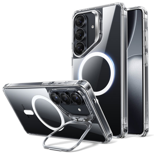 Ovitek MagSafe za Samsung Galaxy S26 Plus, ESR, Classic Hybrid Kickstand, Prozoren