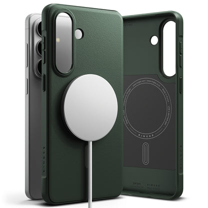 Ovitek MagSafe za Samsung Galaxy S26 Plus, Ringke, Onyx, Temno zelen