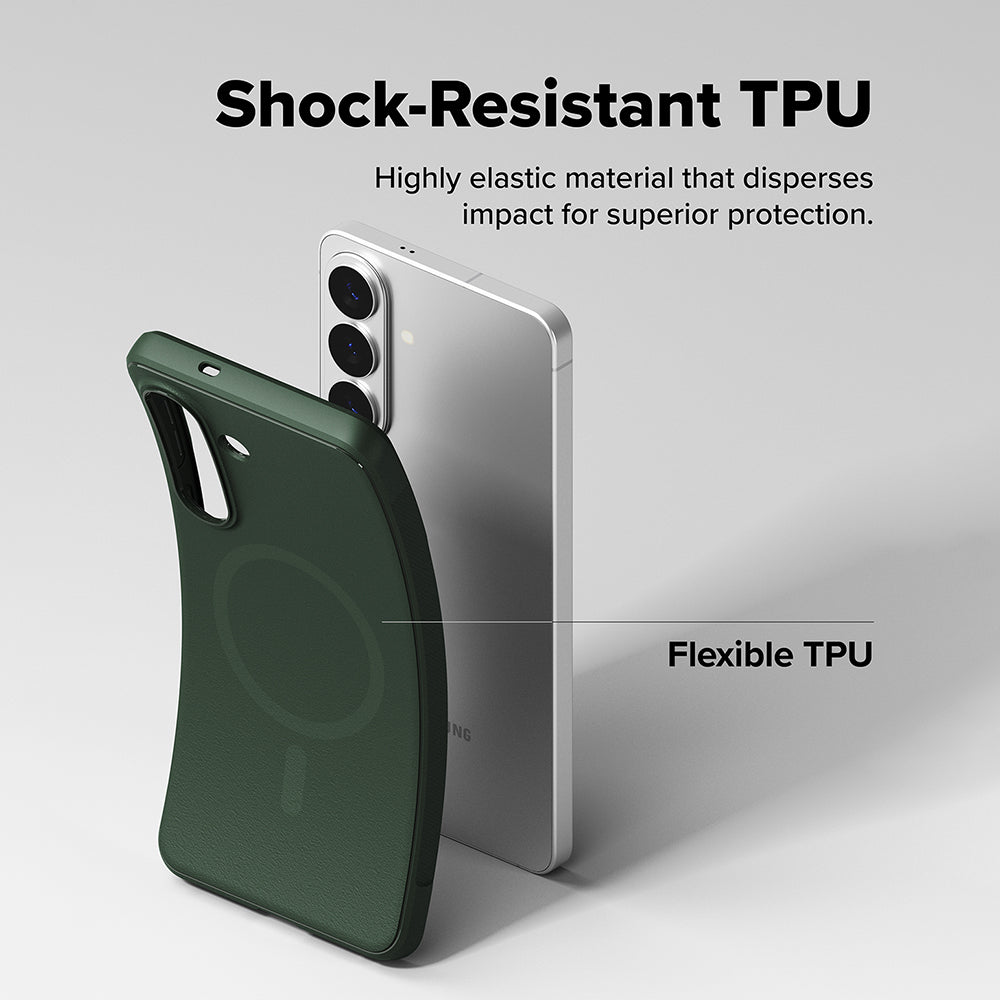 Ovitek MagSafe za Samsung Galaxy S26 Plus, Ringke, Onyx, Temno zelen