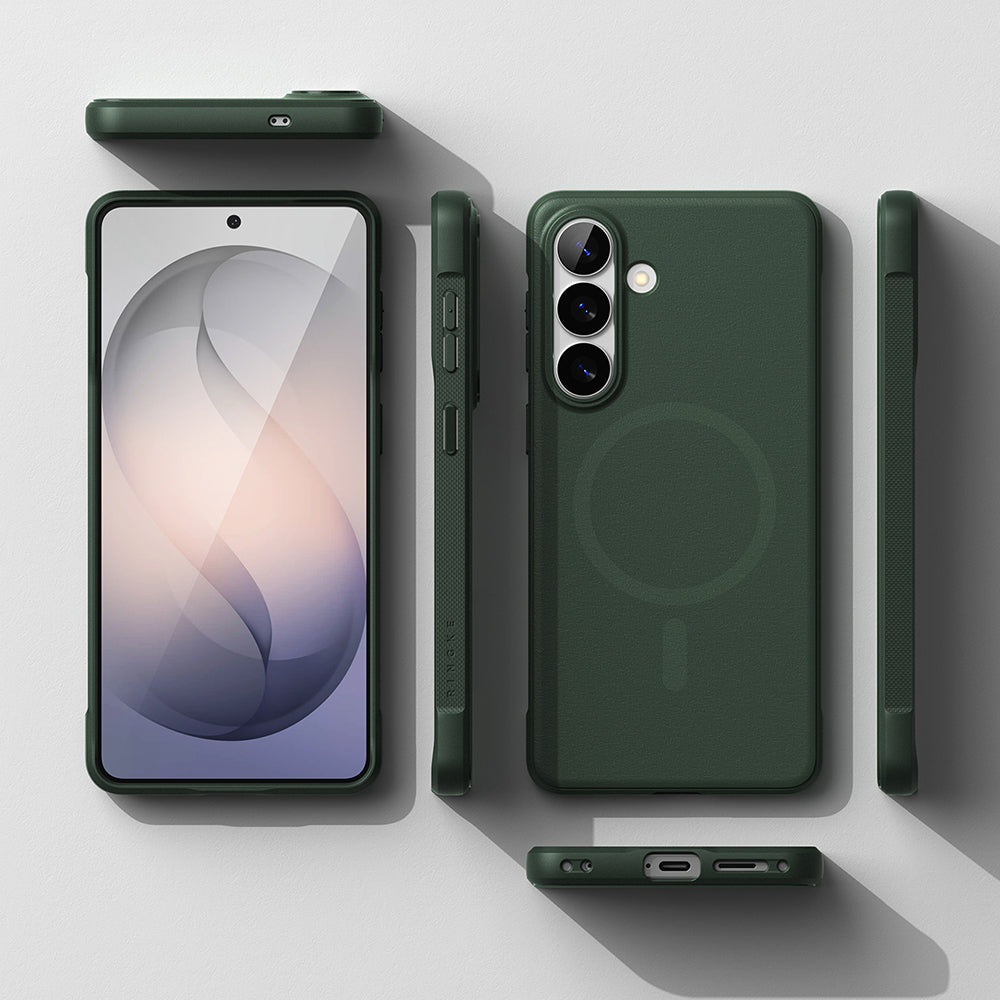 Ovitek MagSafe za Samsung Galaxy S26 Plus, Ringke, Onyx, Temno zelen