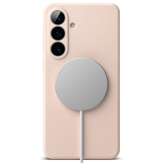 Ovitek MagSafe za Samsung Galaxy S26 Plus, Ringke, Silikon, Roza