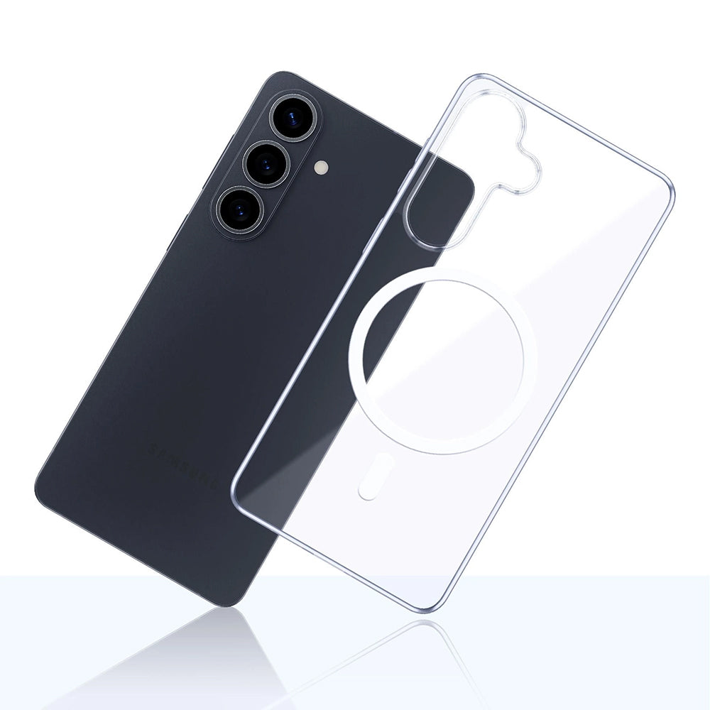 MagSafe Case for Samsung Galaxy S26 Plus S947, 3MK, Clear MagCase, Transparent