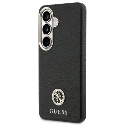 Ovitek MagSafe za Samsung Galaxy S26 Plus S947, Guess, Rhinestone Round Logo, Črn