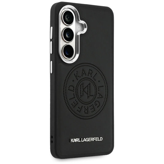 MagSafe ovitek za Samsung Galaxy S26 Plus S947, Karl Lagerfeld, Karl Round Point Logo, Črn