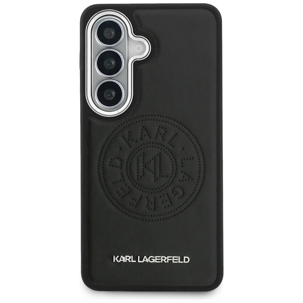 MagSafe Case for Samsung Galaxy S26 Plus S947, Karl Lagerfeld, Karl Round Point Logo, Black