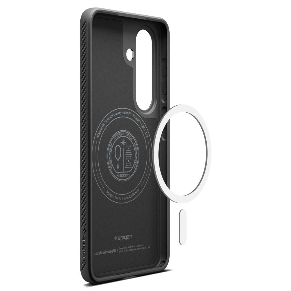 Ovitek MagSafe za Samsung Galaxy S26 Plus S947, Spigen, Liquid Air, Mat Črn ACS10704