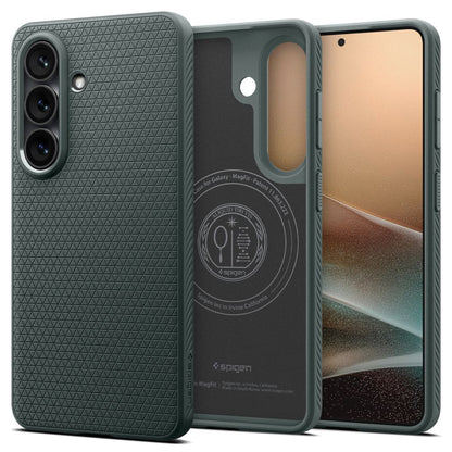 Ovitek MagSafe za Samsung Galaxy S26 Plus S947, Spigen, Liquid Air, Zelen ACS10706