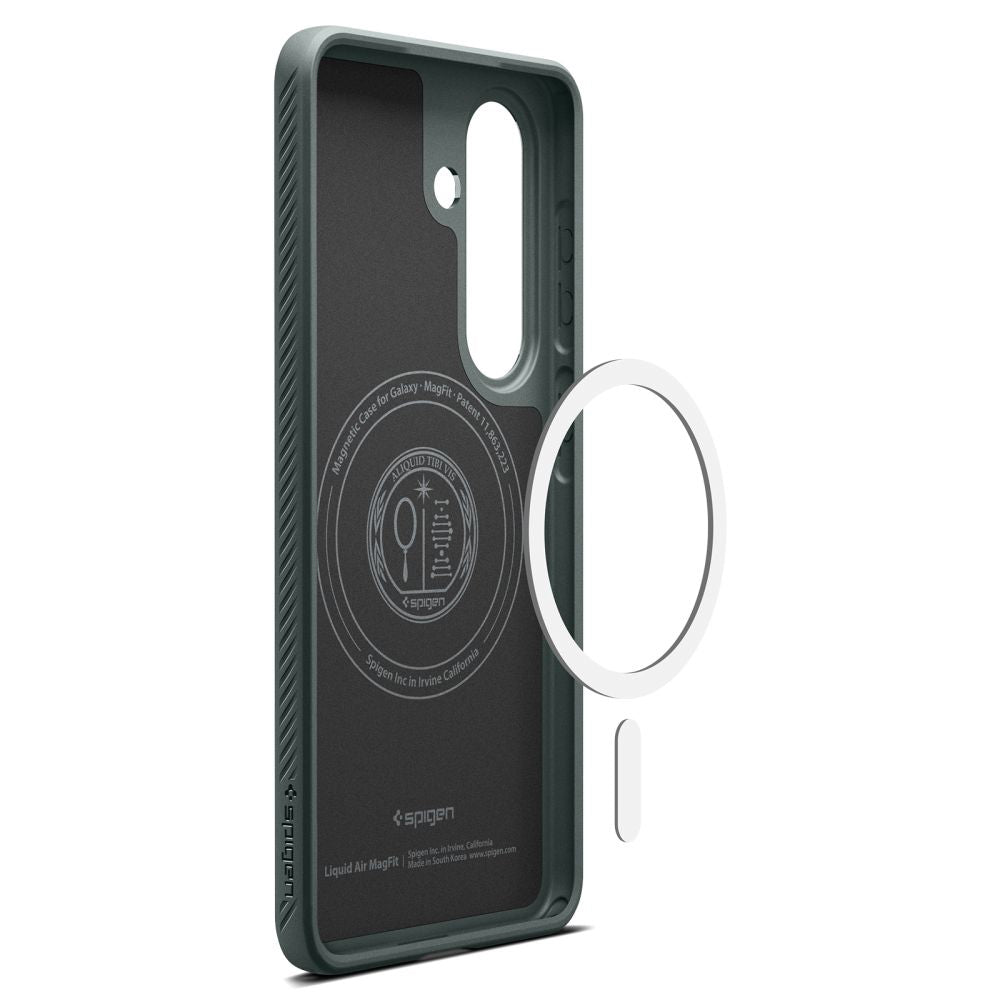 Ovitek MagSafe za Samsung Galaxy S26 Plus S947, Spigen, Liquid Air, Zelen ACS10706