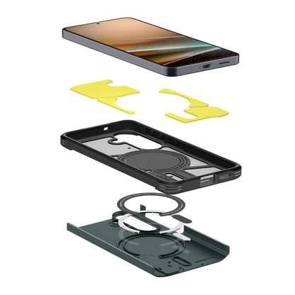 Ovitek MagSafe za Samsung Galaxy S26 Plus S947, Spigen, Tough Armor, Zelen ACS10715