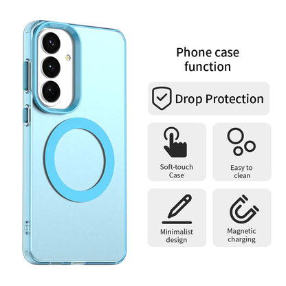 MagSafe Case for Samsung Galaxy S26 Plus, Techsuit, CandyCase, Blue
