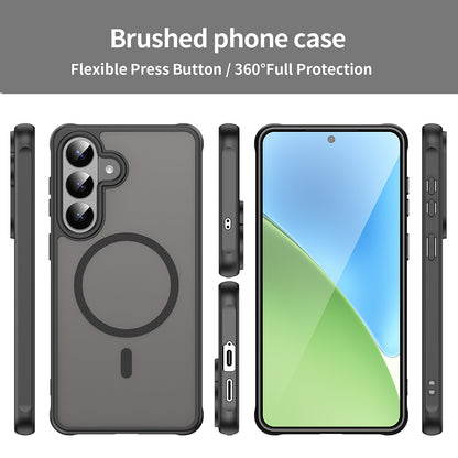 MagSafe Case for Samsung Galaxy S26 Plus S947, Techsuit, HaloFrost II, Black