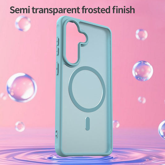 Ovitek MagSafe za Samsung Galaxy S26 Plus, Techsuit, HaloFrost II, Svetlo zelen