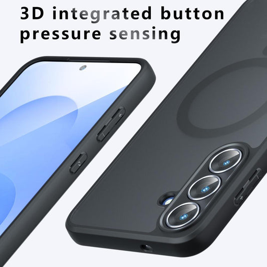 Ovitek MagSafe za Samsung Galaxy S26 Plus, Techsuit, PureFrost, Satinirano črn