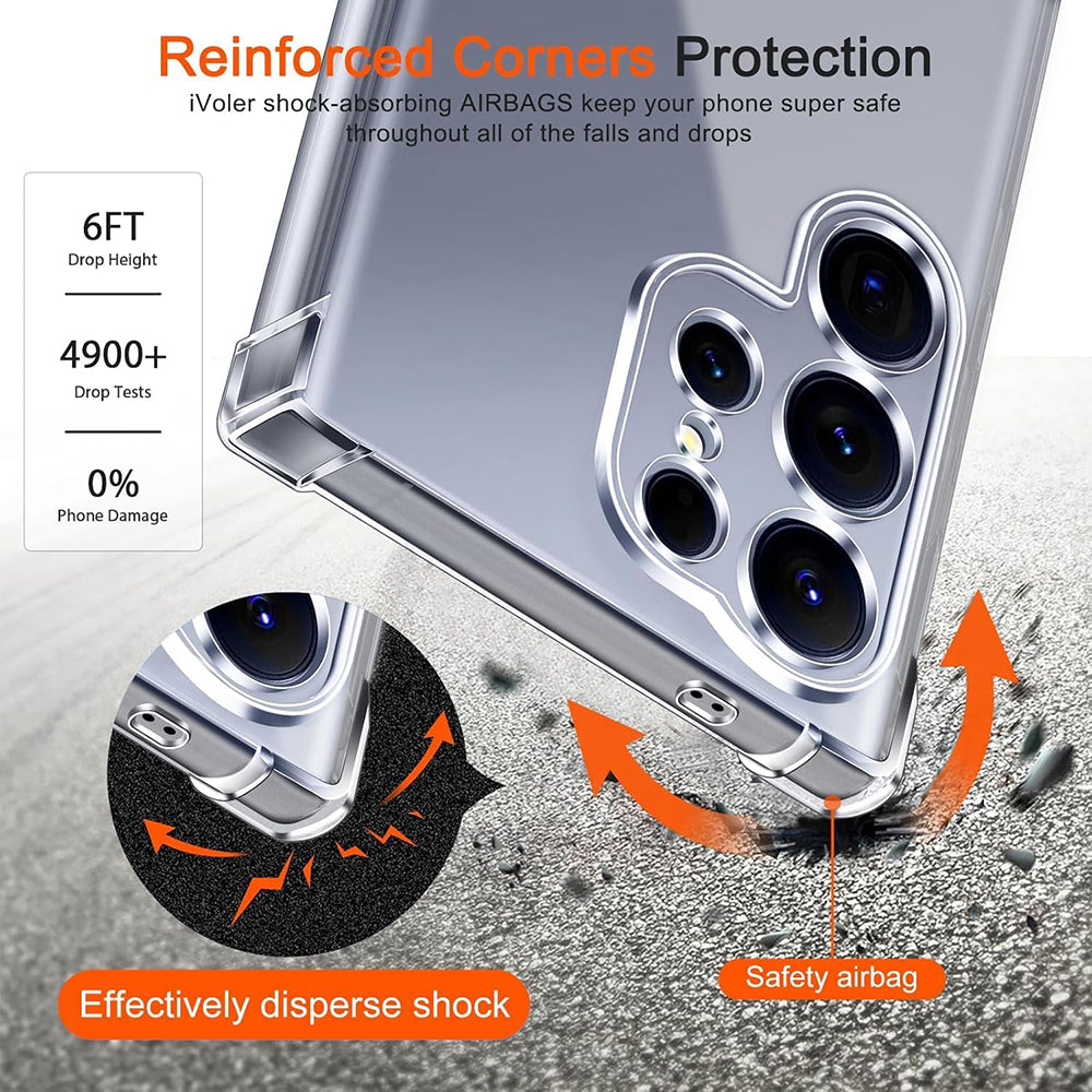 Ovitek MagSafe za Samsung Galaxy S26 Plus, Techsuit, Odporen na udarce, Prozoren