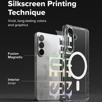 Ovitek MagSafe za Samsung Galaxy S26, Ringke, Fusion Seoul, Prozoren