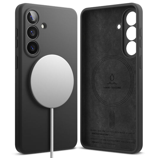 Ovitek MagSafe za Samsung Galaxy S26, Ringke, Silikon, Črn