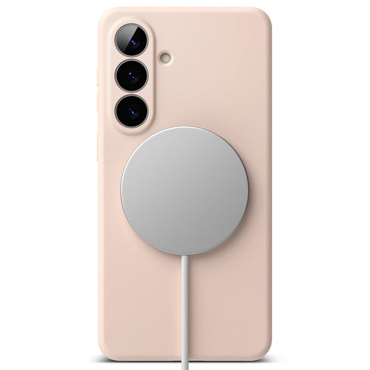 Ovitek MagSafe za Samsung Galaxy S26, Ringke, Silikon, Roza