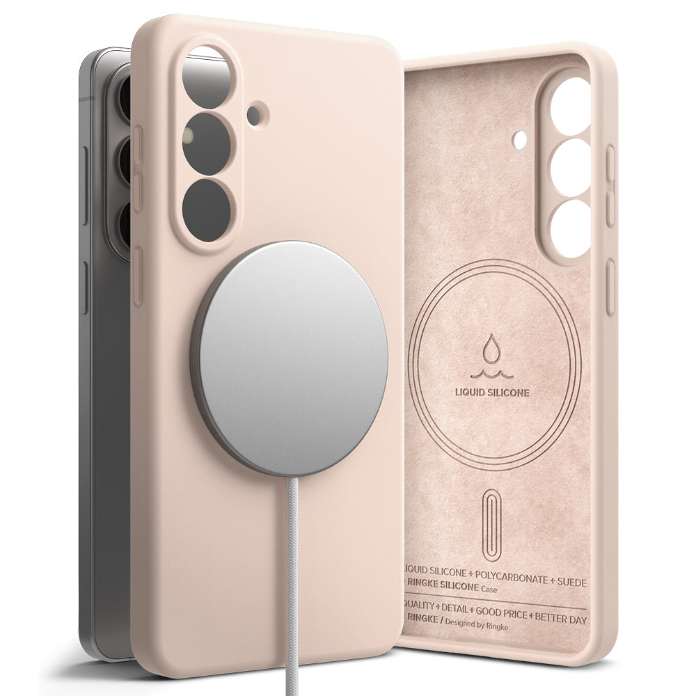 MagSafe Case for Samsung Galaxy S26, Ringke, Silicone, Pink