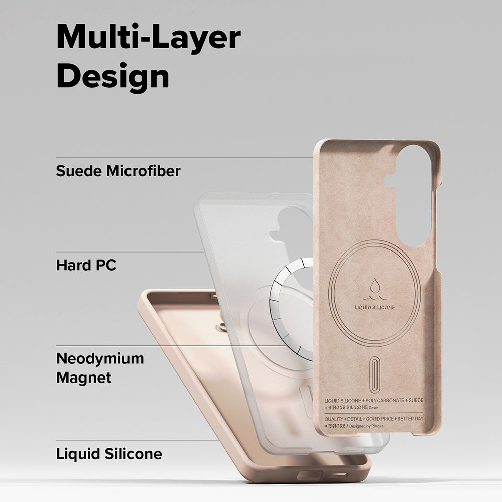 MagSafe Case for Samsung Galaxy S26, Ringke, Silicone, Pink