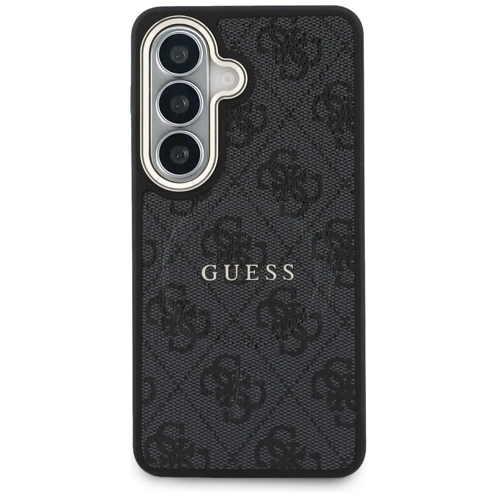 MagSafe ovitek za Samsung Galaxy S26 S942, Guess, 4G Embossed Ring, črn