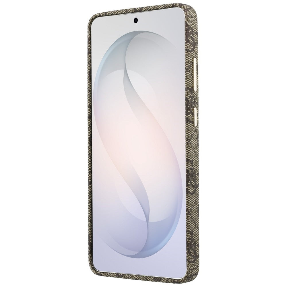 MagSafe ovitek za Samsung Galaxy S26 S942, Guess, 4G Script Logo, rjava