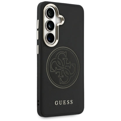 Ovitek MagSafe za Samsung Galaxy S26 S942, Guess, Perforated Logo, Črn