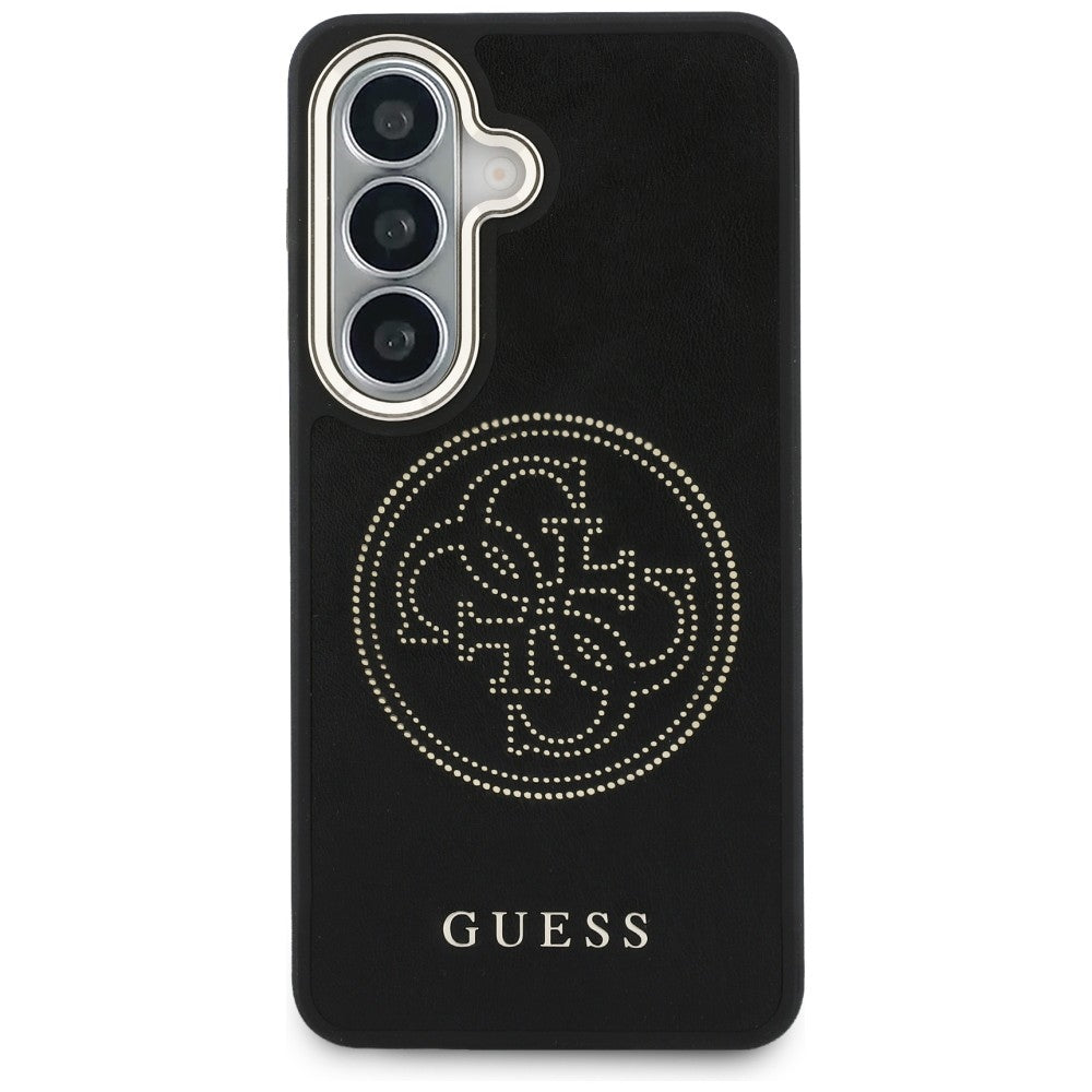Ovitek MagSafe za Samsung Galaxy S26 S942, Guess, Perforated Logo, Črn