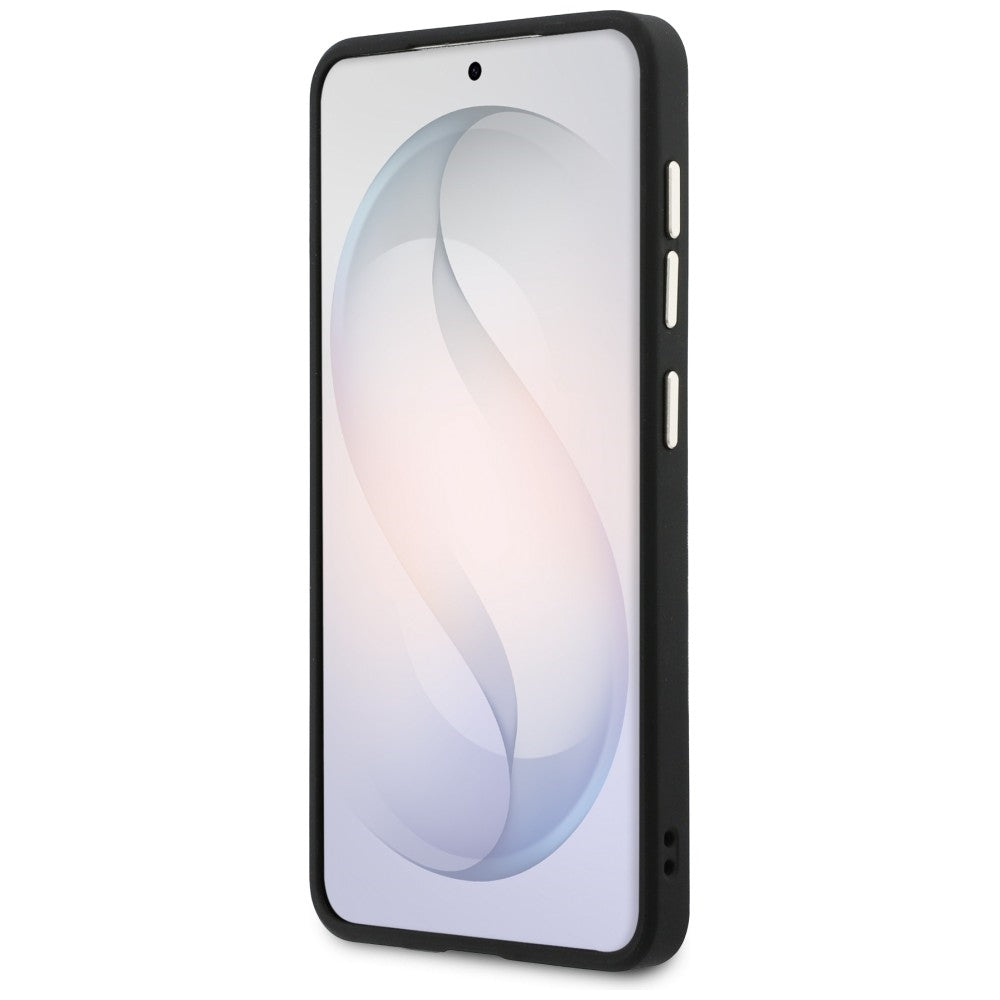 Ovitek MagSafe za Samsung Galaxy S26 S942, Guess, Perforated Logo, Črn