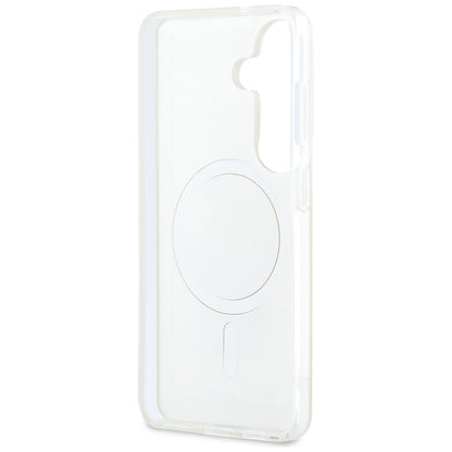 Ovitek MagSafe za Samsung Galaxy S26 S942, Karl Lagerfeld, IML Karl & Choupette Peekaboo Logo, Bel.