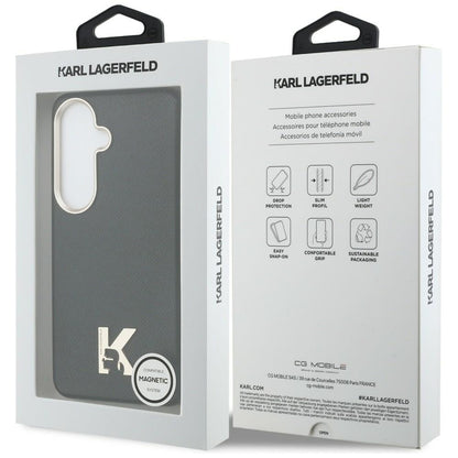MagSafe ovitek za Samsung Galaxy S26 S942, Karl Lagerfeld, Karl Head Logo, črn