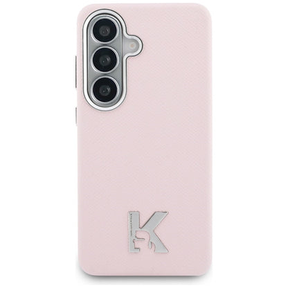 Ovitek MagSafe za Samsung Galaxy S26 S942, Karl Lagerfeld, Karl Head Logo, Roza
