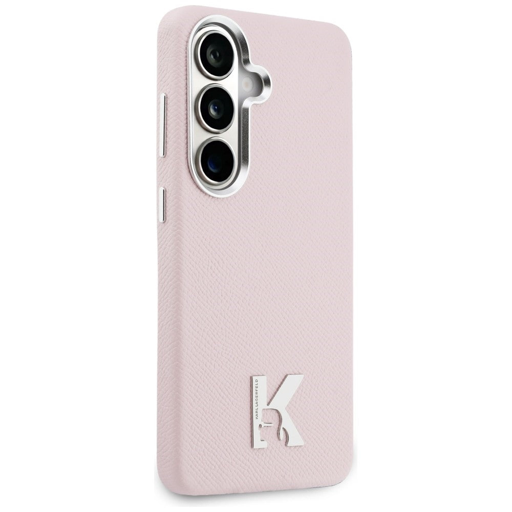 Ovitek MagSafe za Samsung Galaxy S26 S942, Karl Lagerfeld, Karl Head Logo, Roza