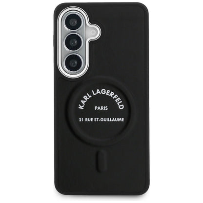 MagSafe Case for Samsung Galaxy S26 S942, Karl Lagerfeld, Karl RSG Logo, Black