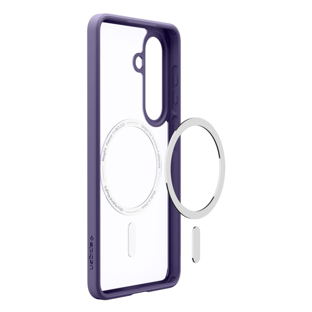 Ovitek MagSafe za Samsung Galaxy S26 S942, Spigen, Ultra Hybrid, Temno Vijolična ACS11220