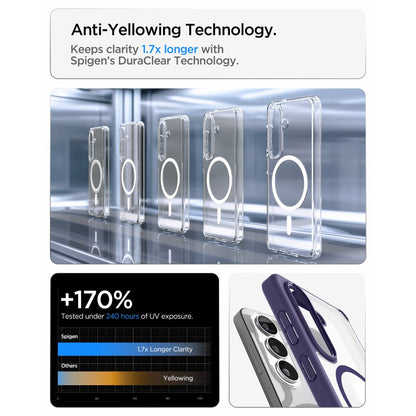 Ovitek MagSafe za Samsung Galaxy S26 S942, Spigen, Ultra Hybrid, Temno Vijolična ACS11220