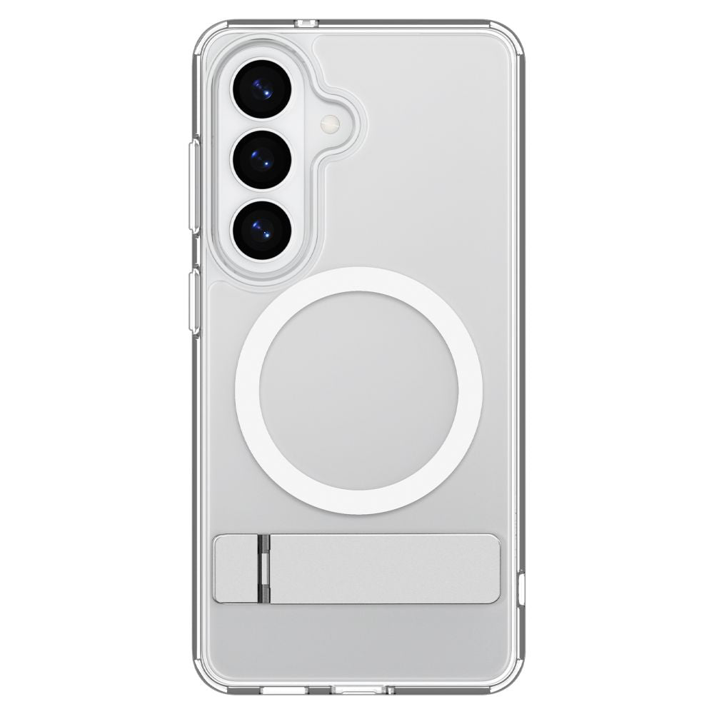Ovitek MagSafe za Samsung Galaxy S26 S942, Spigen, Ultra Hybrid S, Prozorno Bel ACS11061