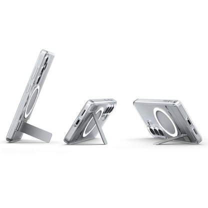 Ovitek MagSafe za Samsung Galaxy S26 S942, Spigen, Ultra Hybrid S, Prozorno Bel ACS11061