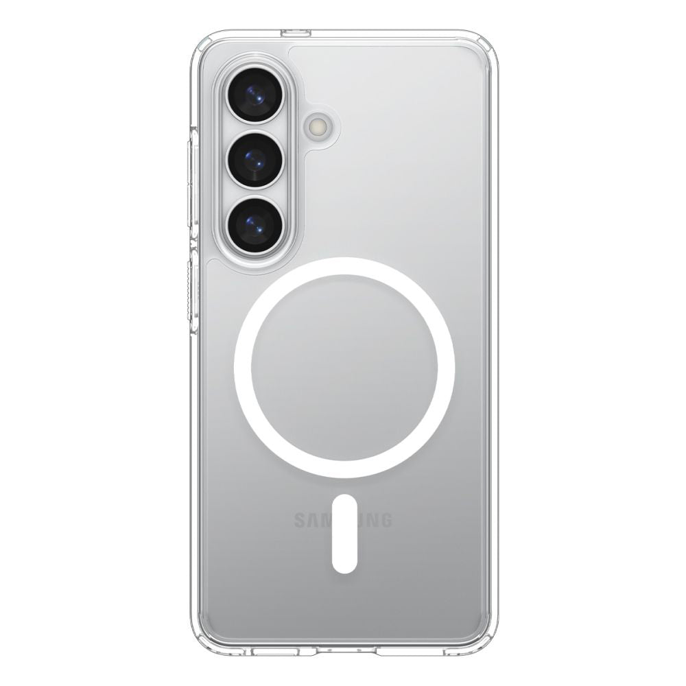 MagSafe Case for Samsung Galaxy S26 S942, Spigen, Ultra Hybrid, White Transparent ACS10734