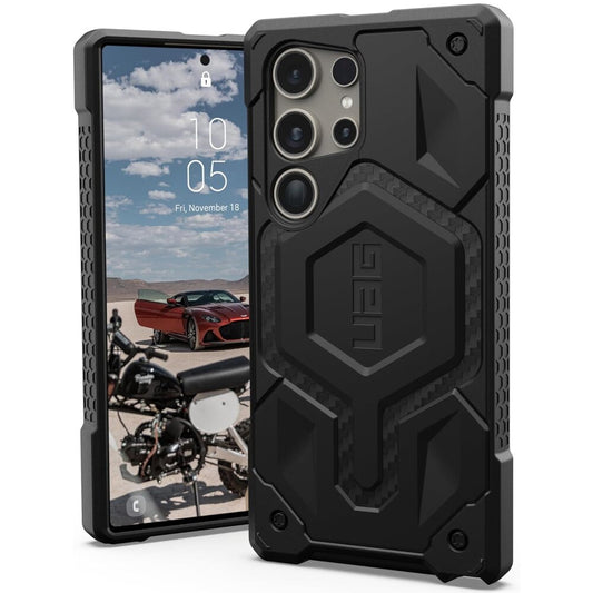 MagSafe Case for Samsung Galaxy S26 S942, Urban Armor Gear, Monarch Pro Carbon, Black