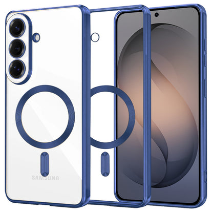 Ovitek MagSafe za Samsung Galaxy S26, Techsuit, Luxury Crystal, Temno modra