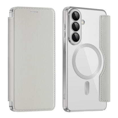 Ovitek MagSafe za Samsung Galaxy S26, Techsuit, SmartMag Book, Siv