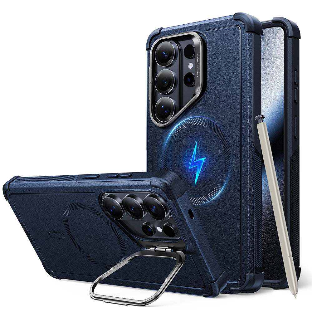MagSafe Case for Samsung Galaxy S26 Ultra S948, ESR, Cyber Armor Kickstand, Blue